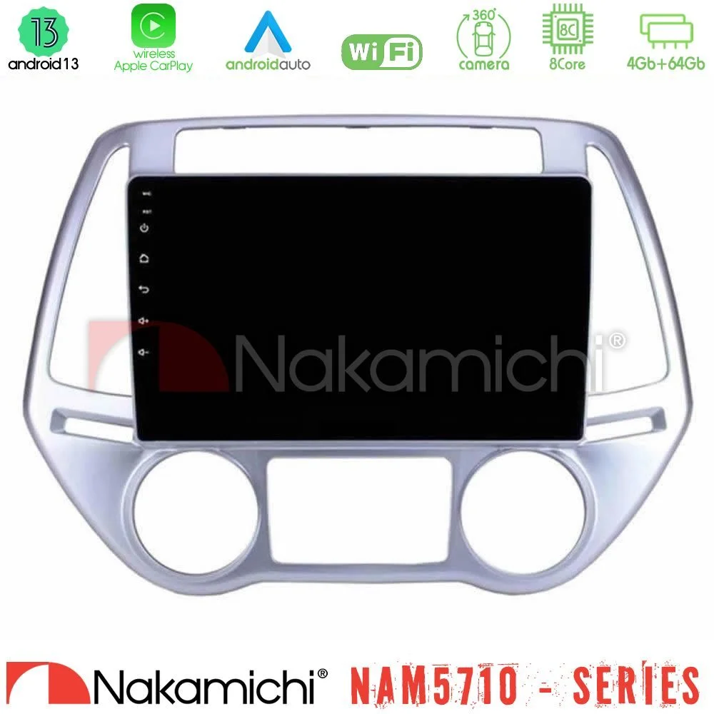Φωτογραφία προϊόντος: Nakamichi NAM5710 Series 8Core Android13 4+64GB Hyundai i20 2012-2014 Navigation Multimedia Tablet 9