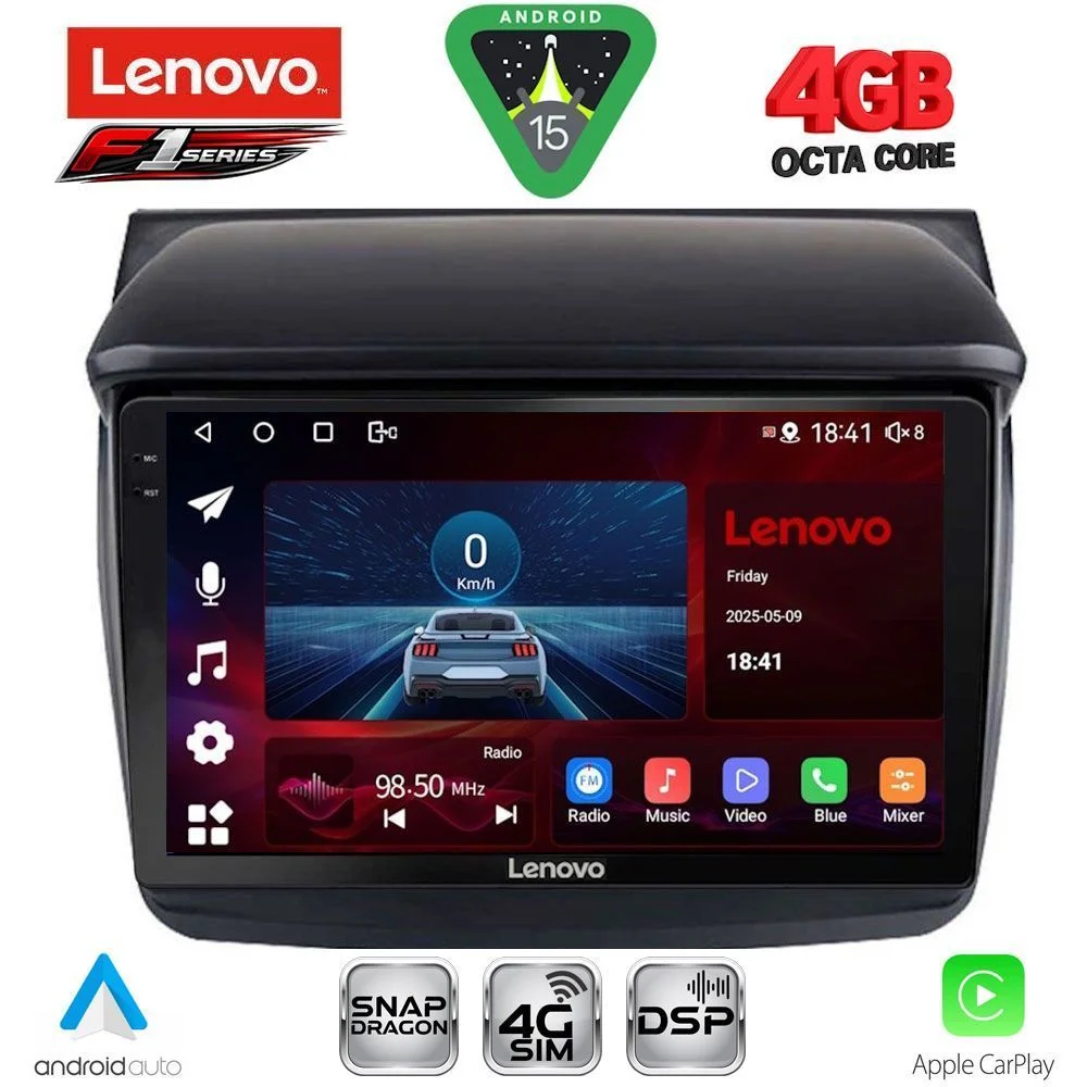 Φωτογραφία προϊόντος: LENOVO SSQ 9436_CPA (9inc) MULTIMEDIA TABLET for MITSUBISHI L200 mod. 2006-2015