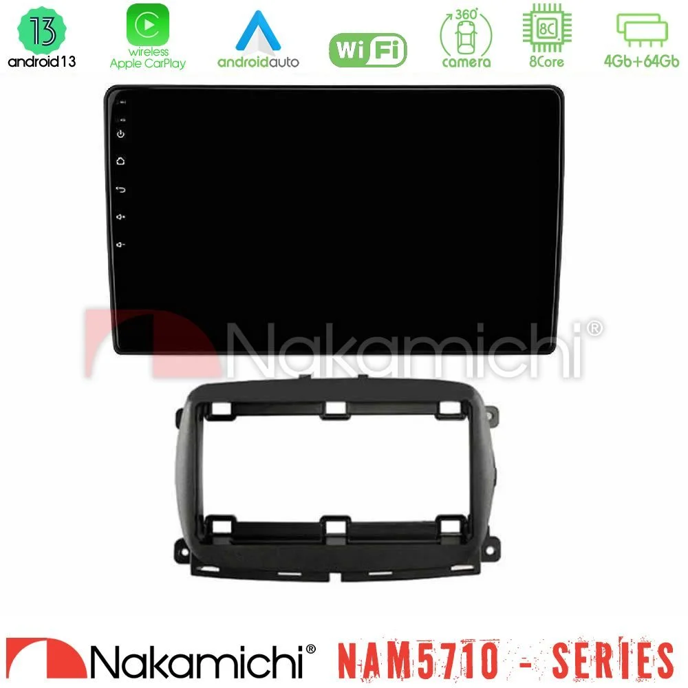 Φωτογραφία προϊόντος: Nakamichi NAM5710 Series 8Core Android13 4+64GB Fiat 500 2016> Navigation Multimedia Tablet 9