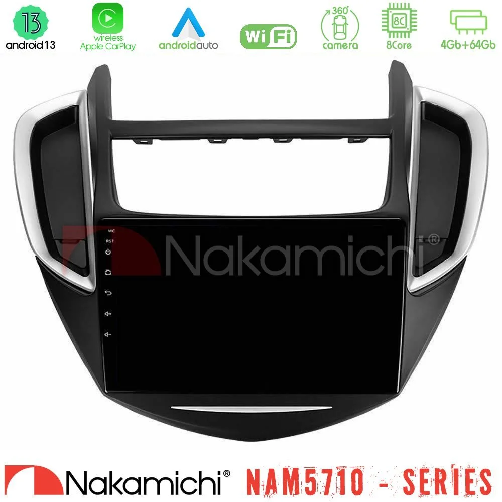 Φωτογραφία προϊόντος: Nakamichi NAM5710 Series 8Core Android13 4+64GB Chevrolet Trax 2013-2020 Navigation Multimedia Tablet 9