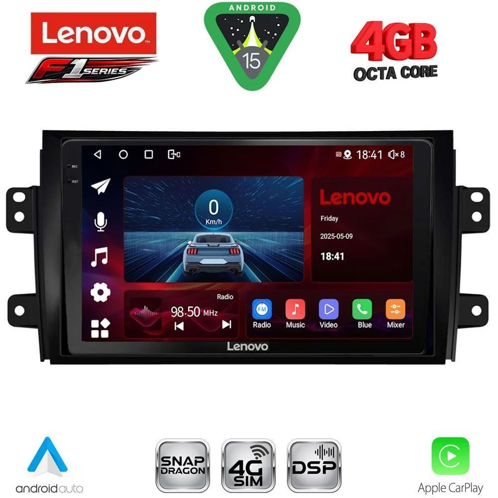Φωτογραφία προϊόντος: LENOVO SSQ 9688_CPA (9inc) MULTIMEDIA TABLET for FIAT SEDICI – SUZUKI SX4 mod. 2005-2013