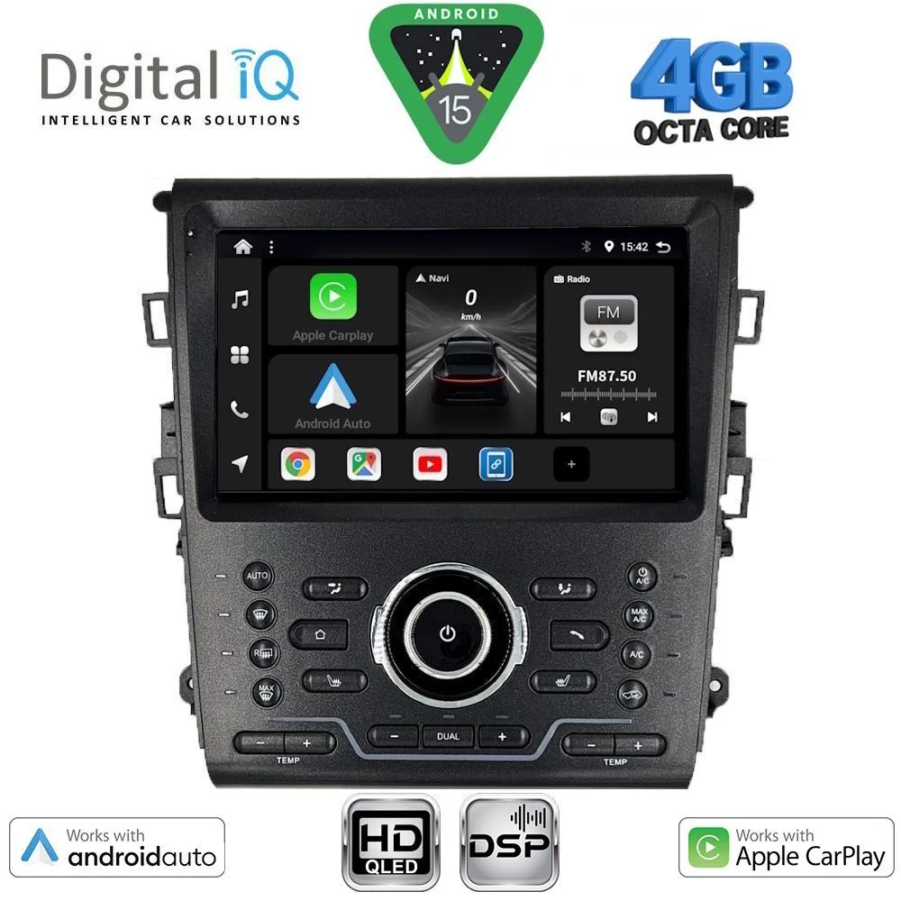 Φωτογραφία προϊόντος: DIGITAL IQ BXF 16164_CPAA CLIMA (9inc) MULTIMEDIA TABLET for FORD MONDEO mod. 2014-2023