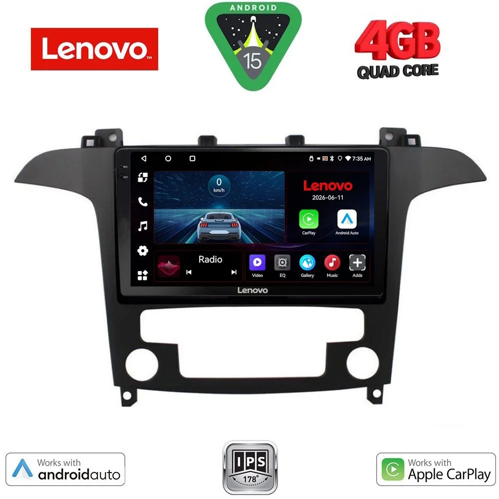 Φωτογραφία προϊόντος: LENOVO LVE 8175_CPAA CLIMA (9inc) MULTIMEDIA TABLET for FORD SMAX mod. 2006-2014