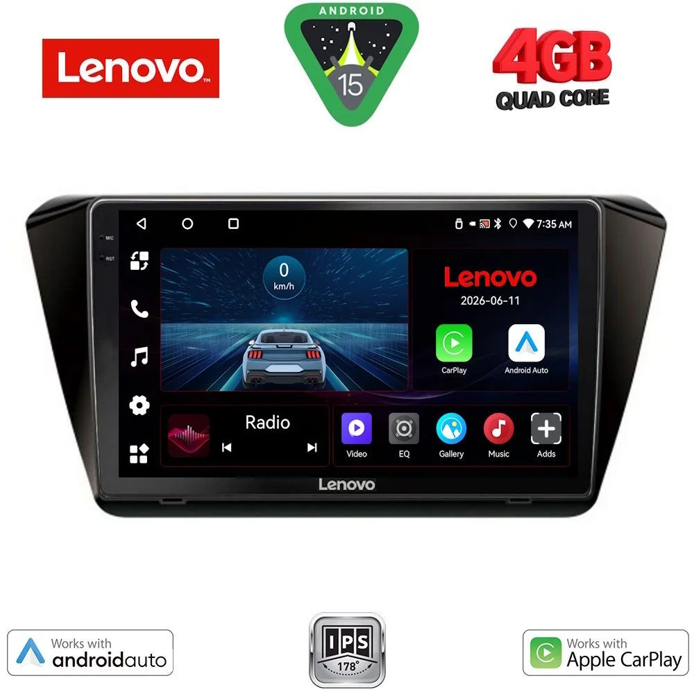 Φωτογραφία προϊόντος: LENOVO LVE 8605_CPAA (10inc) MULTIMEDIA TABLET for SKODA SUPERB mod. 2015-2023