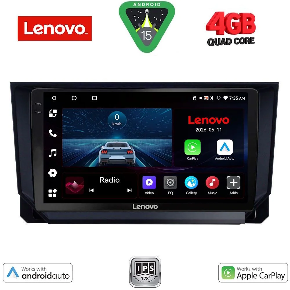 Φωτογραφία προϊόντος: LENOVO LVE 8573_CPAA (9inc) MULTIMEDIA TABLET for SEAT ARONA - IBIZA mod. 2018-2026