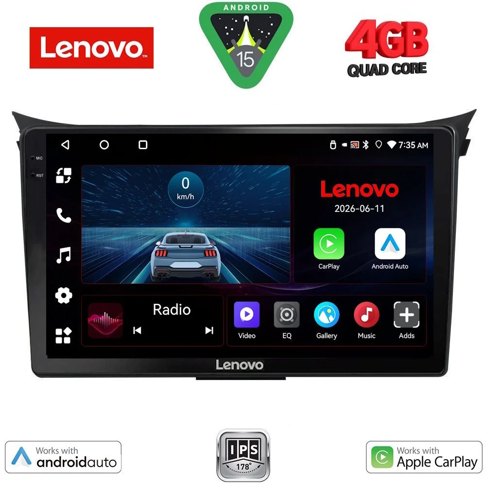 Φωτογραφία προϊόντος: LENOVO LVE 8232_CPAA (9inc) MULTIMEDIA TABLET for HYUNDAI i30 mod. 2012-2017