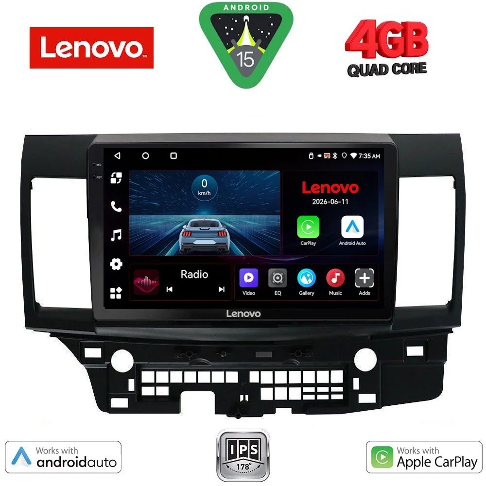 Φωτογραφία προϊόντος: LENOVO LVE 8434_CPAA (10inc) MULTIMEDIA TABLET for MITSUBISHI LANCER mod. 2008-2017