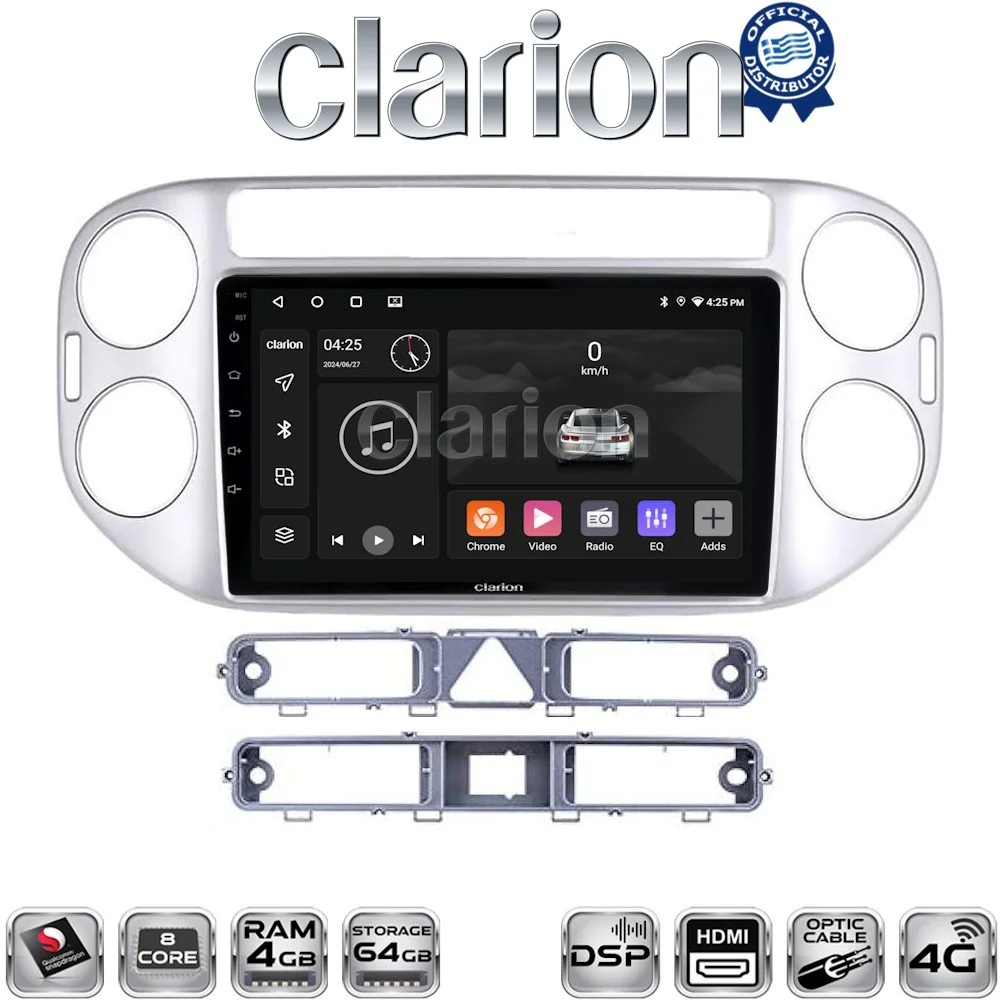 Φωτογραφία προϊόντος: Clarion OEM για VW Tiguan 2007 > 2016 VW Golf Plus 2004 > 2014 με 8Core 4GB/64GB και 2Κ οθόνη