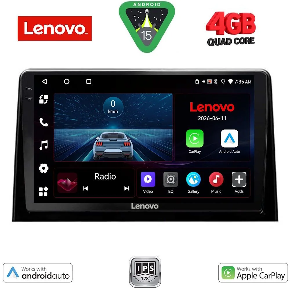 Φωτογραφία προϊόντος: LENOVO LVE 8082_CPAA (10inc) MULTIMEDIA TABLET for CITROEN BERLINGO – OPEL COMBO – PEUGEOT PARTNER – TOYOTA PROACE mod. 2018-2026 - FIAT DOBLO mod. 2022-2026