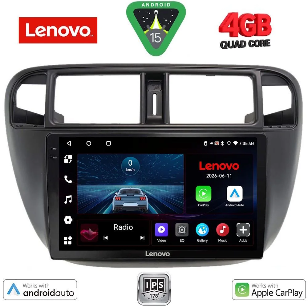 Φωτογραφία προϊόντος: LENOVO LVE 8186_CPAA A/C (9inc) MULTIMEDIA TABLET for HONDA CIVIC mod. 1995-2001