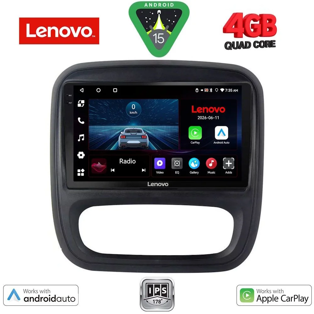 Φωτογραφία προϊόντος: LENOVO LVE 8499_CPAA (9inc) MULTIMEDIA TABLET for OPEL VIVARO – RENAULT TRAFIC – FIAT TALENDO – NISSAN NV 300 mod. 2014-2020