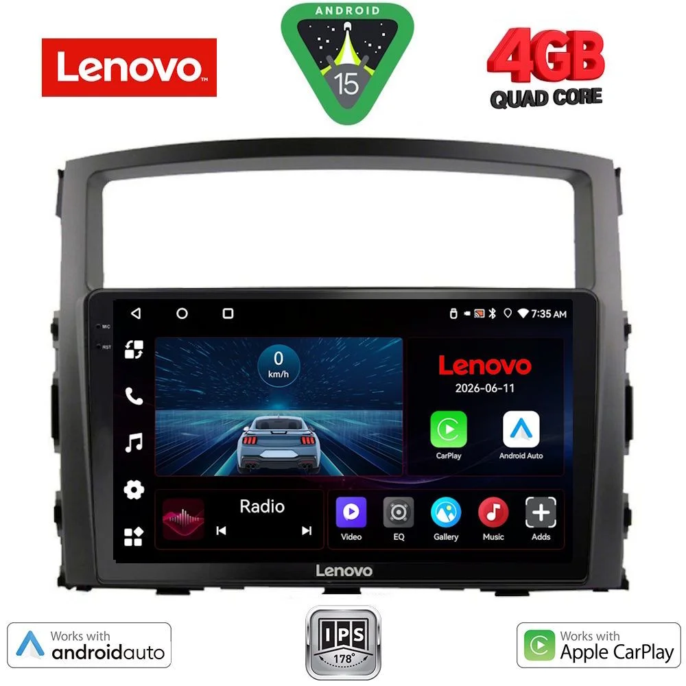 Φωτογραφία προϊόντος: LENOVO LVE 8446_CPAA (9inc) MULTIMEDIA TABLET for MITSUBISHI PAJERO mod. 2006-2013