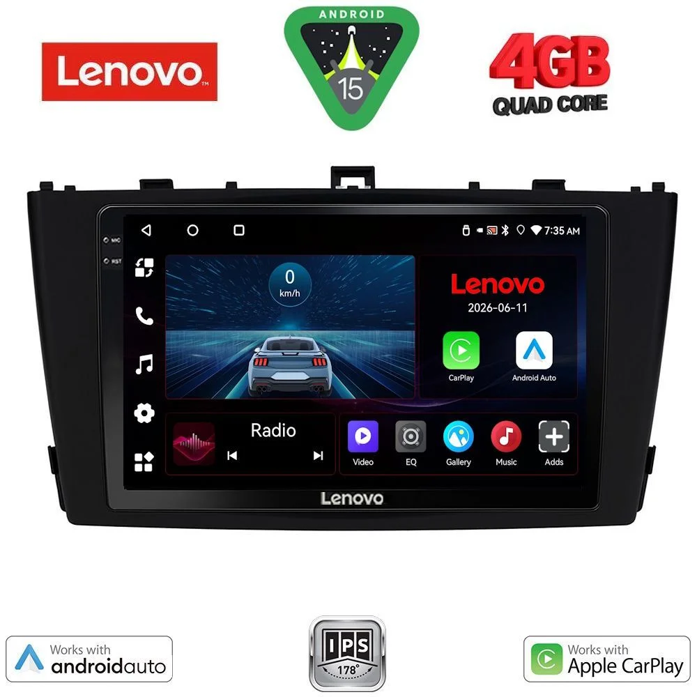 Φωτογραφία προϊόντος: LENOVO LVE 8705BL_CPAA (9inc) MULTIMEDIA TABLET for TOYOTA AVENSIS (T27) mod. 2009-2015 (BLACK)