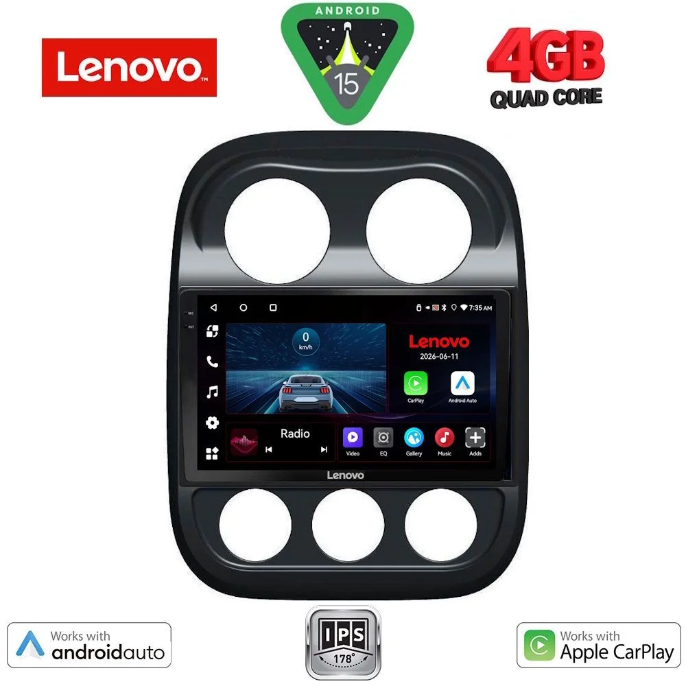 Φωτογραφία προϊόντος: LENOVO LVE 8277_CPAA (10inc) MULTIMEDIA TABLET for JEEP COMPASS – PATRIOT mod. 2007-2016