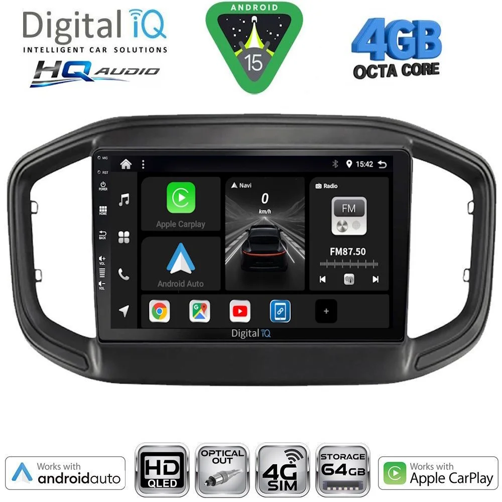 Φωτογραφία προϊόντος: DIGITAL IQ BXK 19147_CPAA (9inc) MULTIMEDIA TABLET for FIAT STRADA mod. 2020-2026