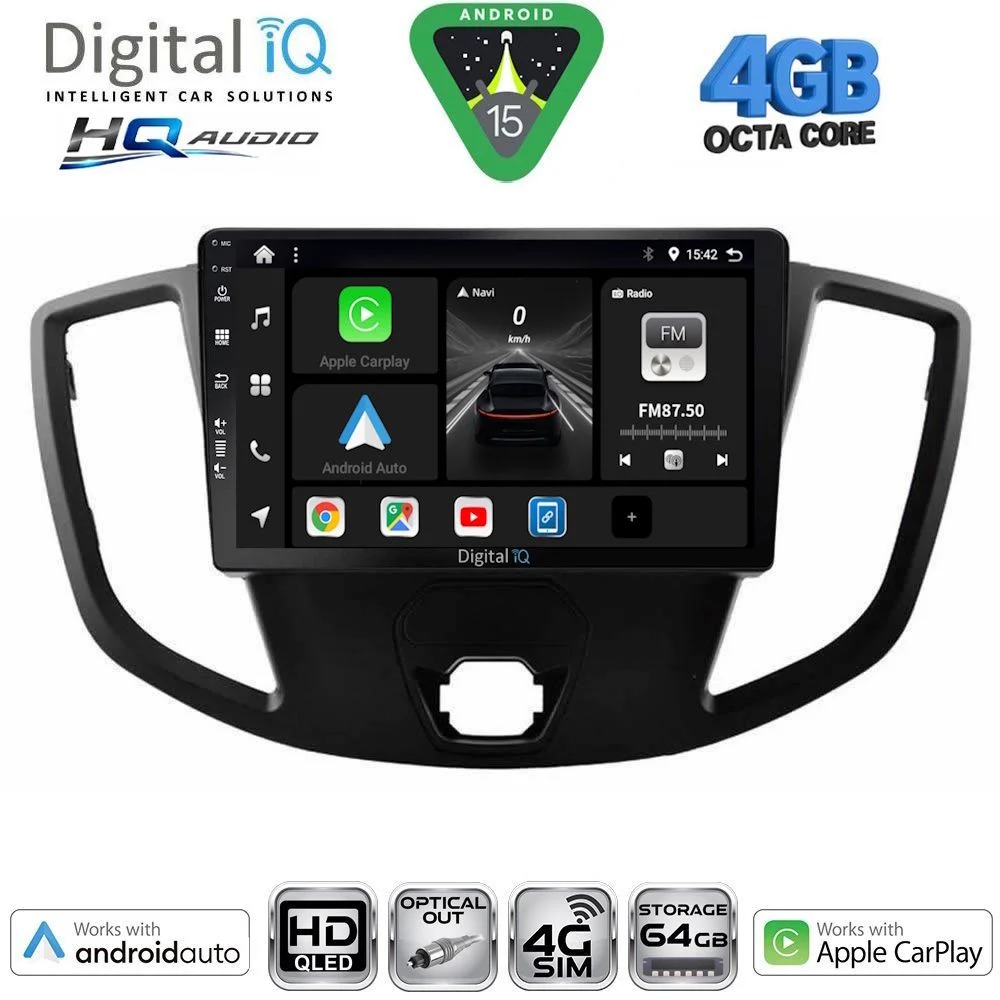 Φωτογραφία προϊόντος: DIGITAL IQ BXK 19179_CPAA (9inc) MULTIMEDIA TABLET for FORD TRANSIT mod. 2014-2020