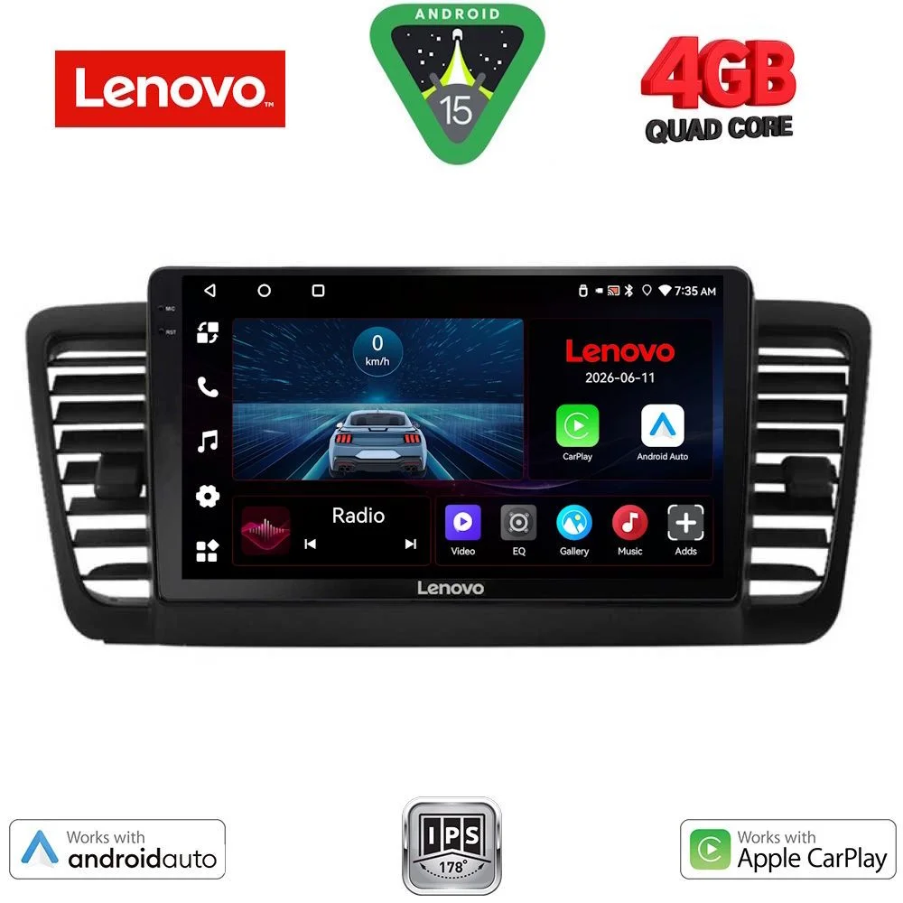 Φωτογραφία προϊόντος: LENOVO LVE 8665_CPAA (9inc) MULTIMEDIA TABLET for SUBARU LEGACY - OUTBACK mod. 2002-2008