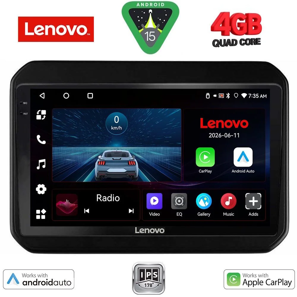 Φωτογραφία προϊόντος: LENOVO LVE 8676_CPAA (9inc) MULTIMEDIA TABLET for SUZUKI IGNIS mod. 2016-2026