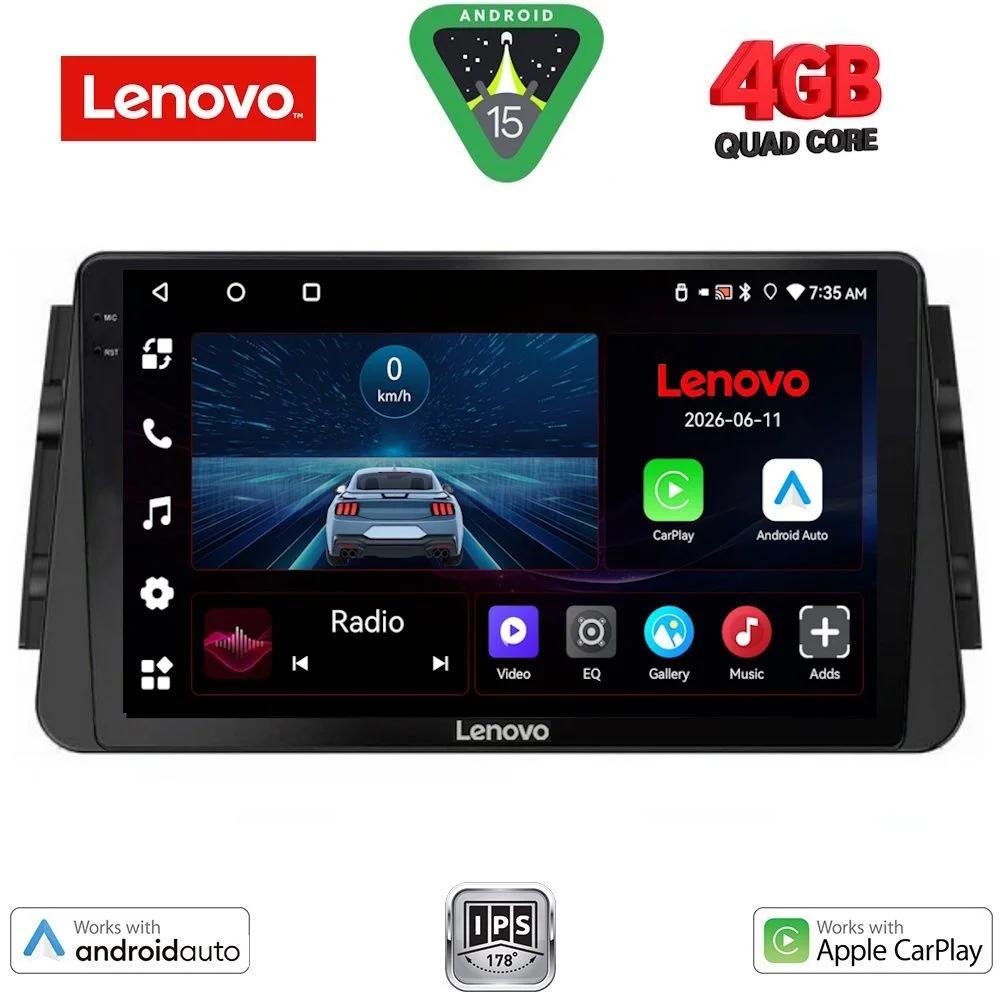 Φωτογραφία προϊόντος: LENOVO LVE 8460_CPAA (9inc) MULTIMEDIA TABLET for NISSAN MICRA mod. 2017-2025