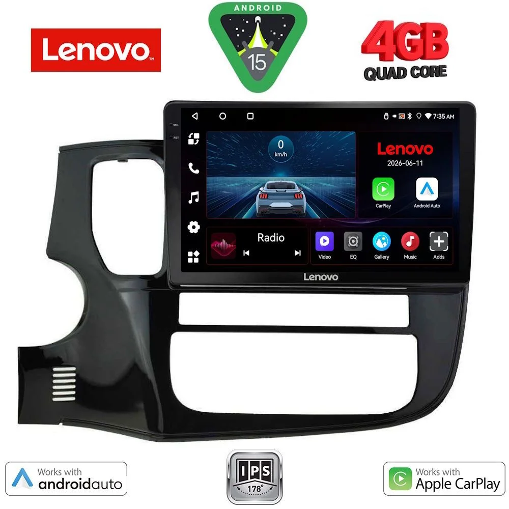 Φωτογραφία προϊόντος: LENOVO LVE 8443_CPAA (10inc) MULTIMEDIA TABLET for MITSUBISHI OUTLANDER mod. 2013-2020