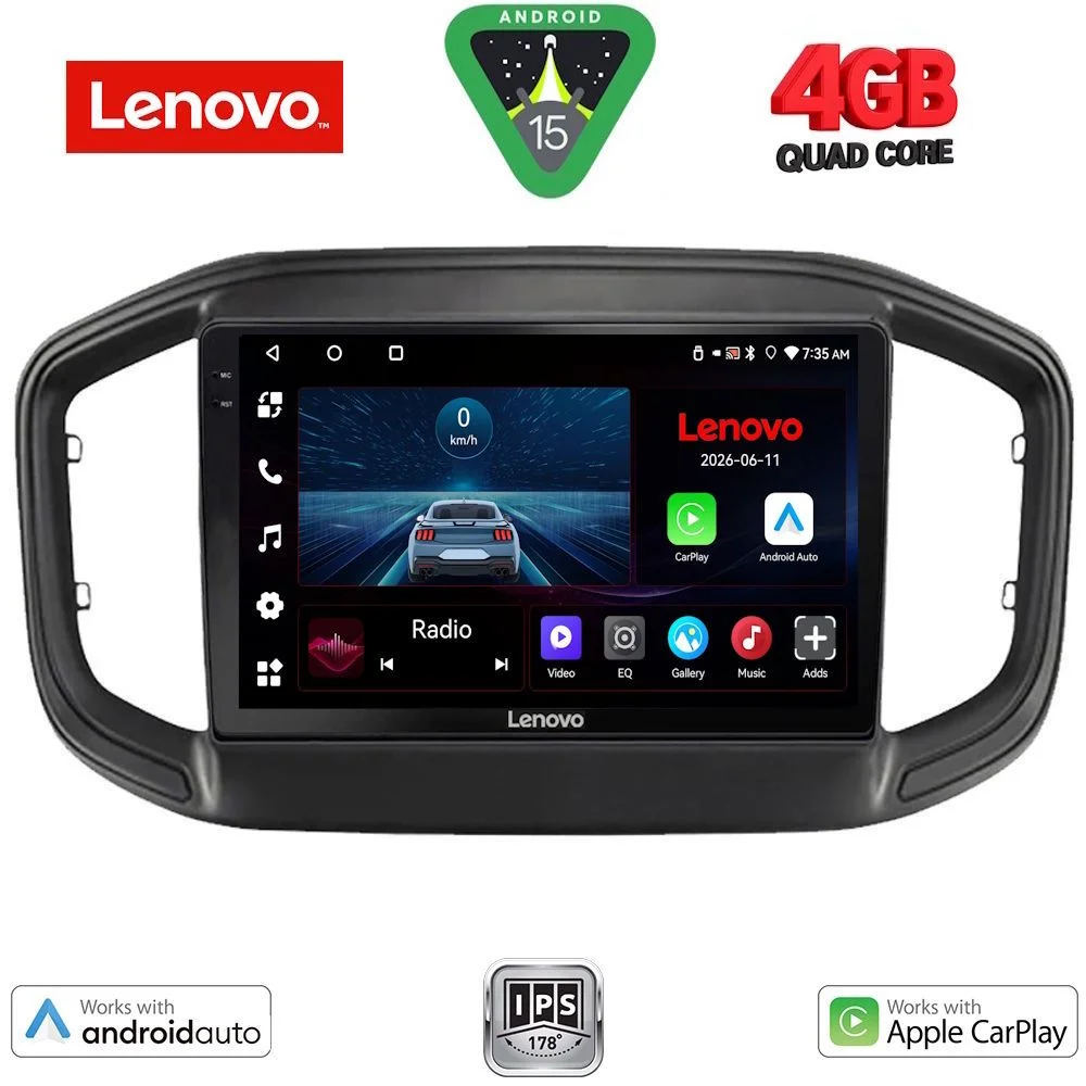 Φωτογραφία προϊόντος: LENOVO LVE 8147_CPAA (9inc) MULTIMEDIA TABLET for FIAT STRADA mod. 2020-2026