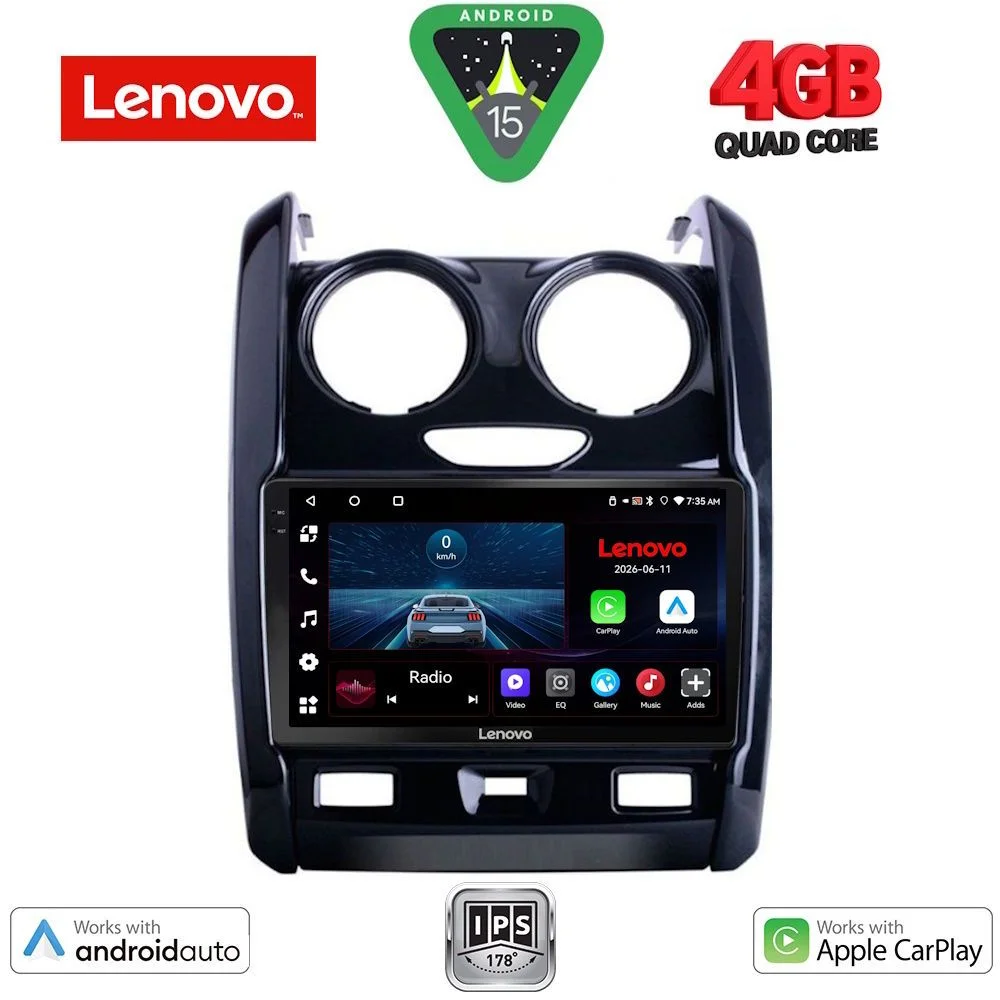 Φωτογραφία προϊόντος: LENOVO LVE 8103_CPAA (9inc) MULTIMEDIA TABLET for DACIA DUSTER mod. 2012-2019