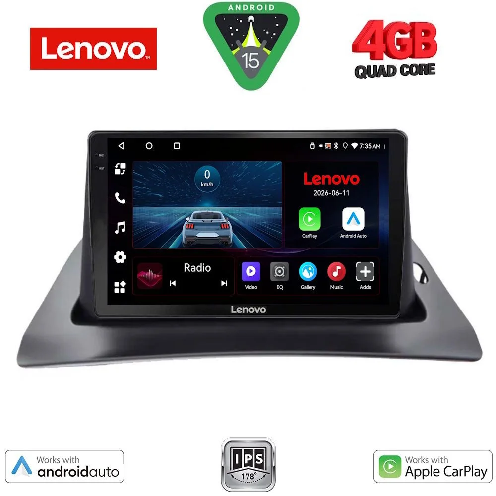 Φωτογραφία προϊόντος: LENOVO LVE 8550_CPAA (9inc) MULTIMEDIA TABLET for RENAULT KANGOO mod. 2010-2021