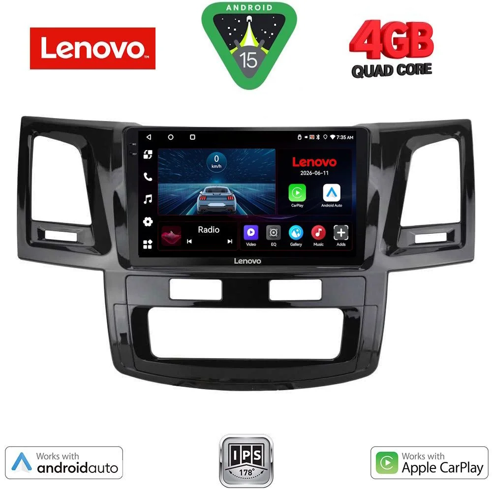 Φωτογραφία προϊόντος: LENOVO LVE 8720_CPAA (9inc) MULTIMEDIA TABLET for TOYOTA HILUX mod. 2005-2016