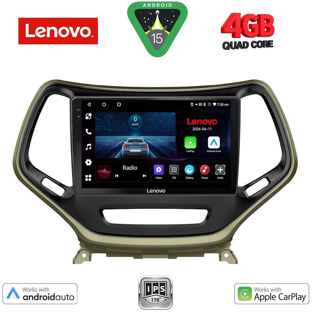 Φωτογραφία προϊόντος: LENOVO LVE 8273_CPAA (10inc) MULTIMEDIA TABLET for JEEP CHEROKEE mod. 2014-2024