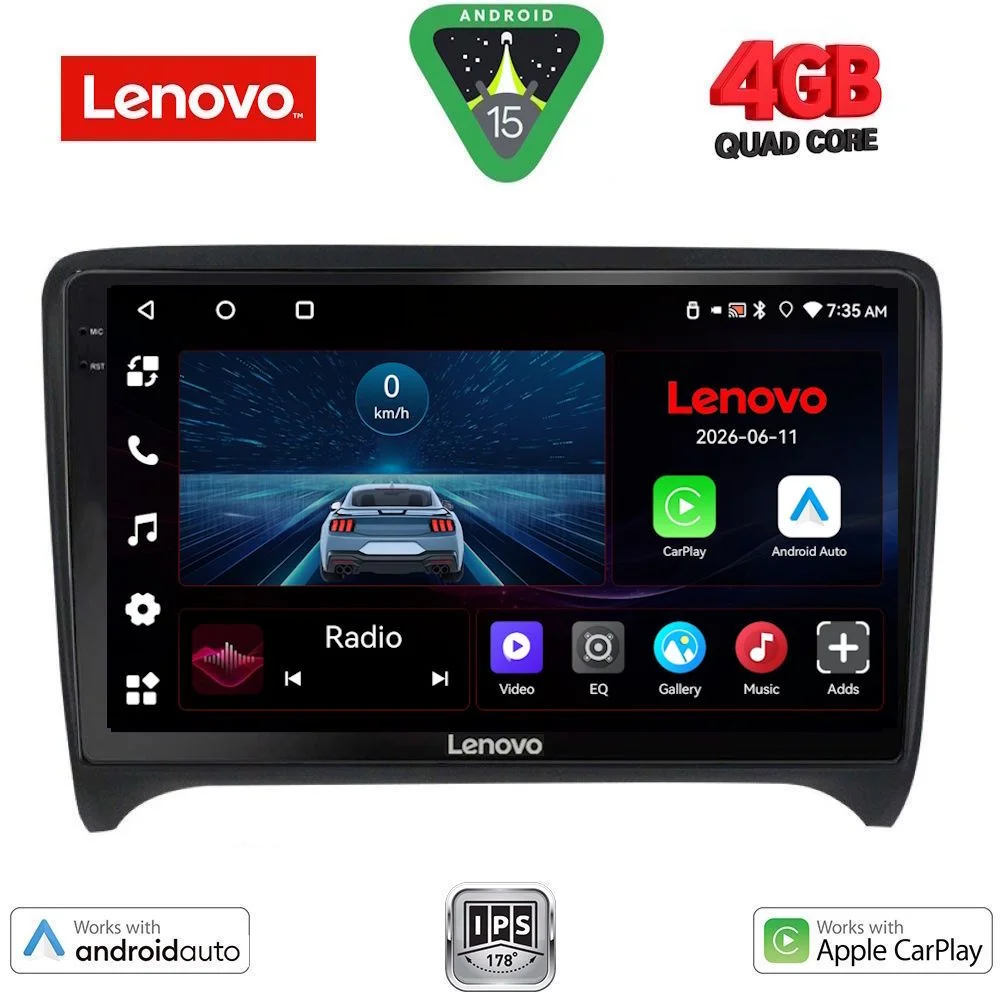 Φωτογραφία προϊόντος: LENOVO LVE 8009_CPAA (9inc) MULTIMEDIA TABLET for AUDI TT mod. 2007-2015