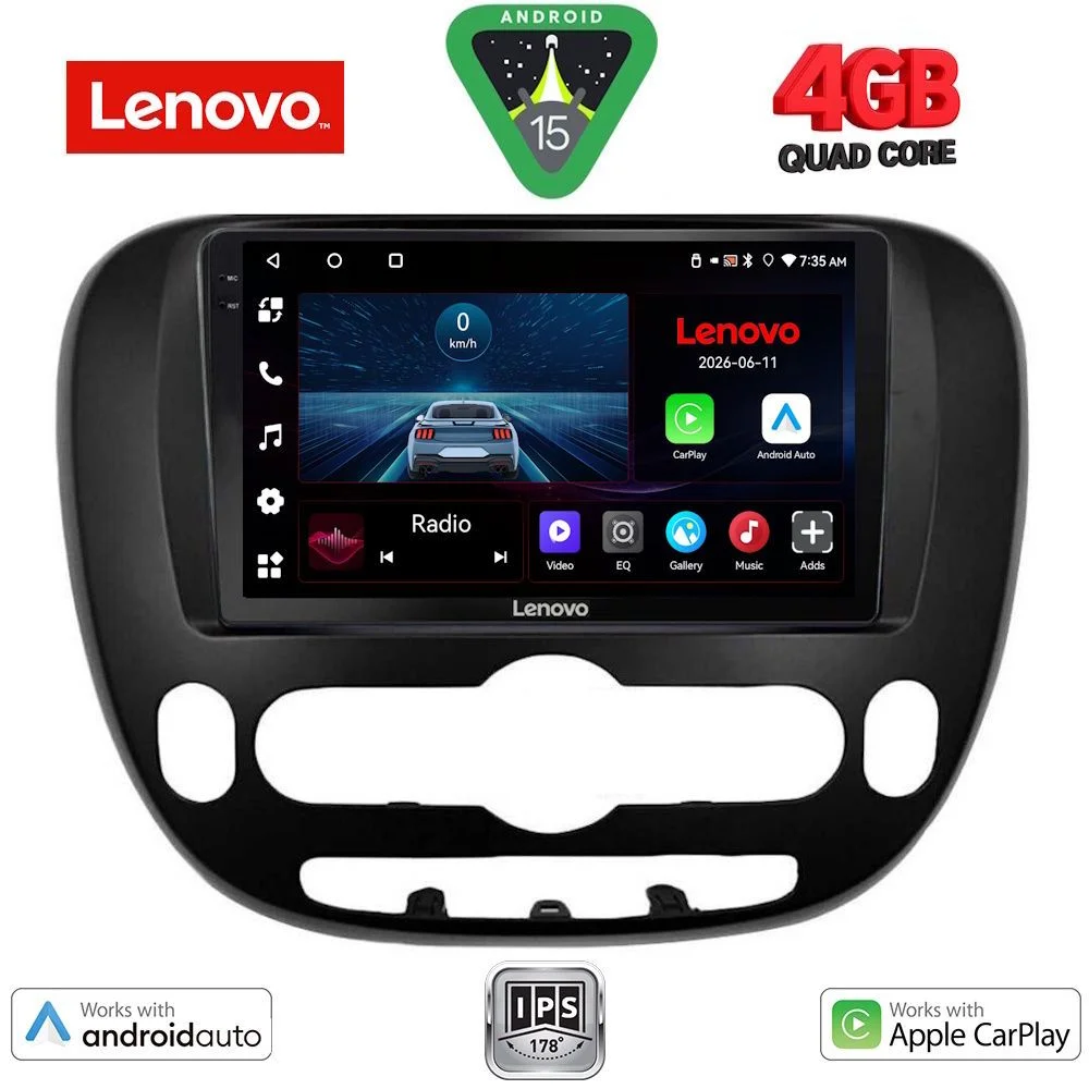 Φωτογραφία προϊόντος: LENOVO LVE 8321_CPAA (9inc) MULTIMEDIA TABLET for KIA SOUL mod. 2014-2025