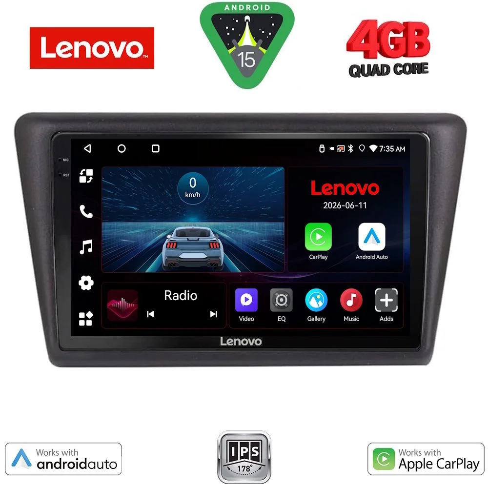 Φωτογραφία προϊόντος: LENOVO LVE 8600_CPAA (9inc) MULTIMEDIA TABLET for SKODA RAPID SPACEBACK mod. 2014-2019