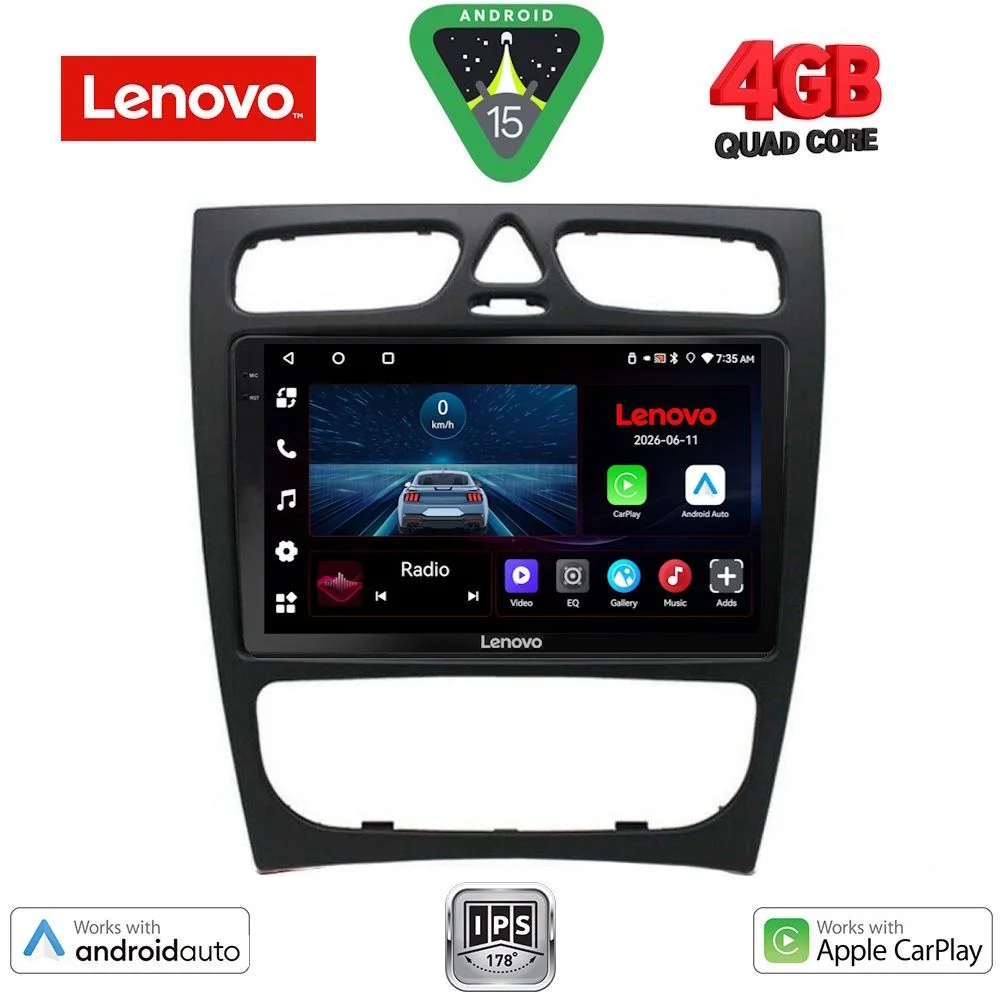 Φωτογραφία προϊόντος: LENOVO LVE 8402_CPAA (9inc) MULTIMEDIA TABLET for MERCEDES C (W203) mod. 1999-2004