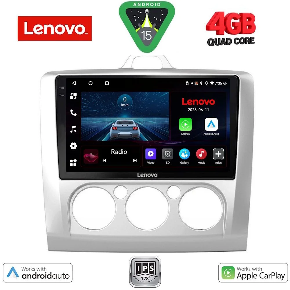 Φωτογραφία προϊόντος: LENOVO LVE 8156SL_CPAA A/C (9inc) MULTIMEDIA TABLET for FORD FOCUS mod. 2005-2012 (SILVER)
