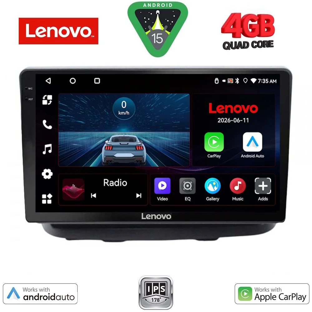 Φωτογραφία προϊόντος: LENOVO LVE 8135_CPAA (10inc) MULTIMEDIA TABLET for FIAT DOBLO mod. 2002-2009