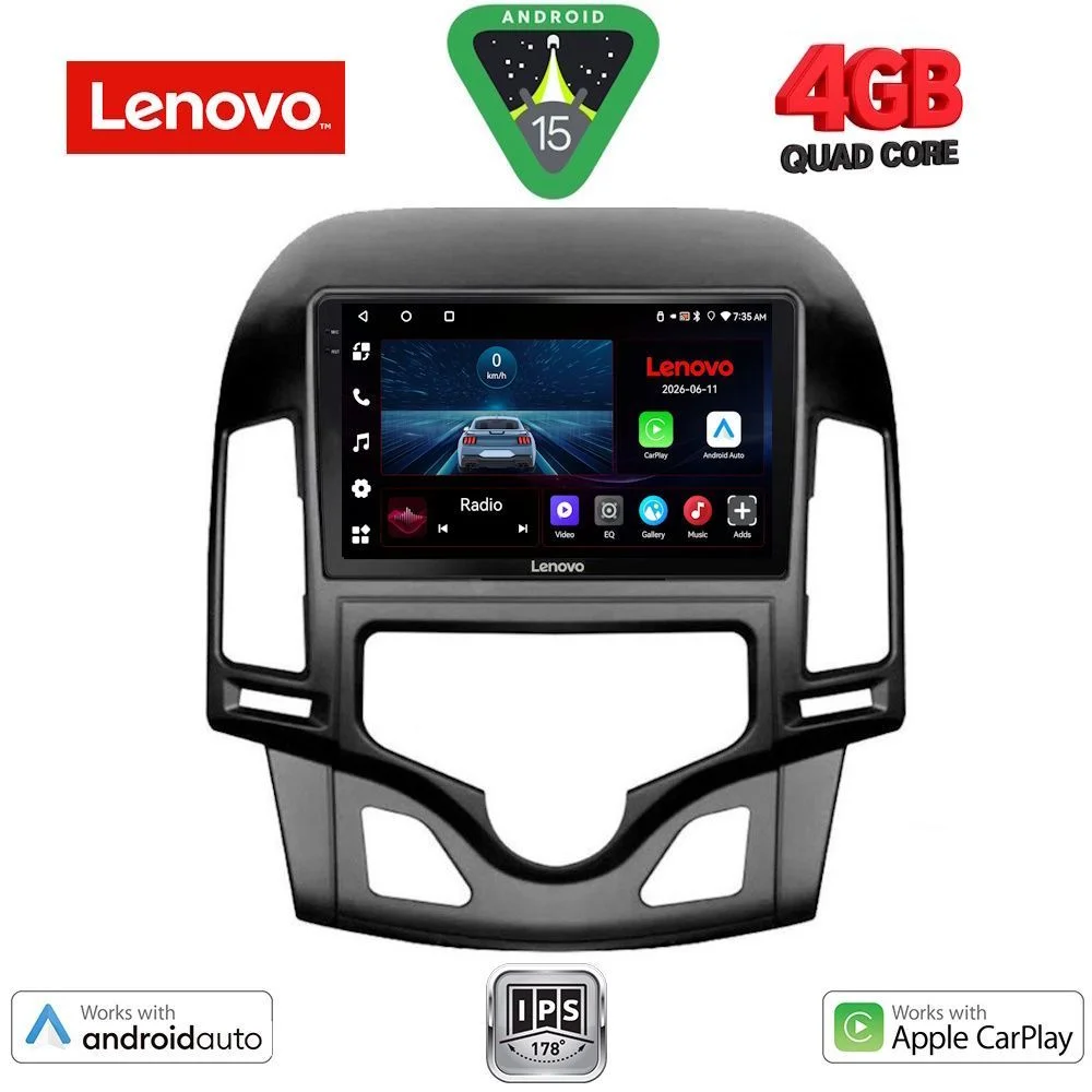 Φωτογραφία προϊόντος: LENOVO LVE 8231_CPAA CLIMA (9inc) MULTIMEDIA TABLET for HYUNDAI i30 mod. 2007-2012