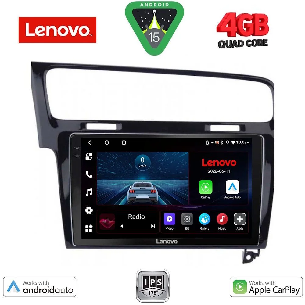 Φωτογραφία προϊόντος: LENOVO LVE 8747BL_CPAA (10inc) MULTIMEDIA TABLET for VW GOLF 7 mod. 2013-2020