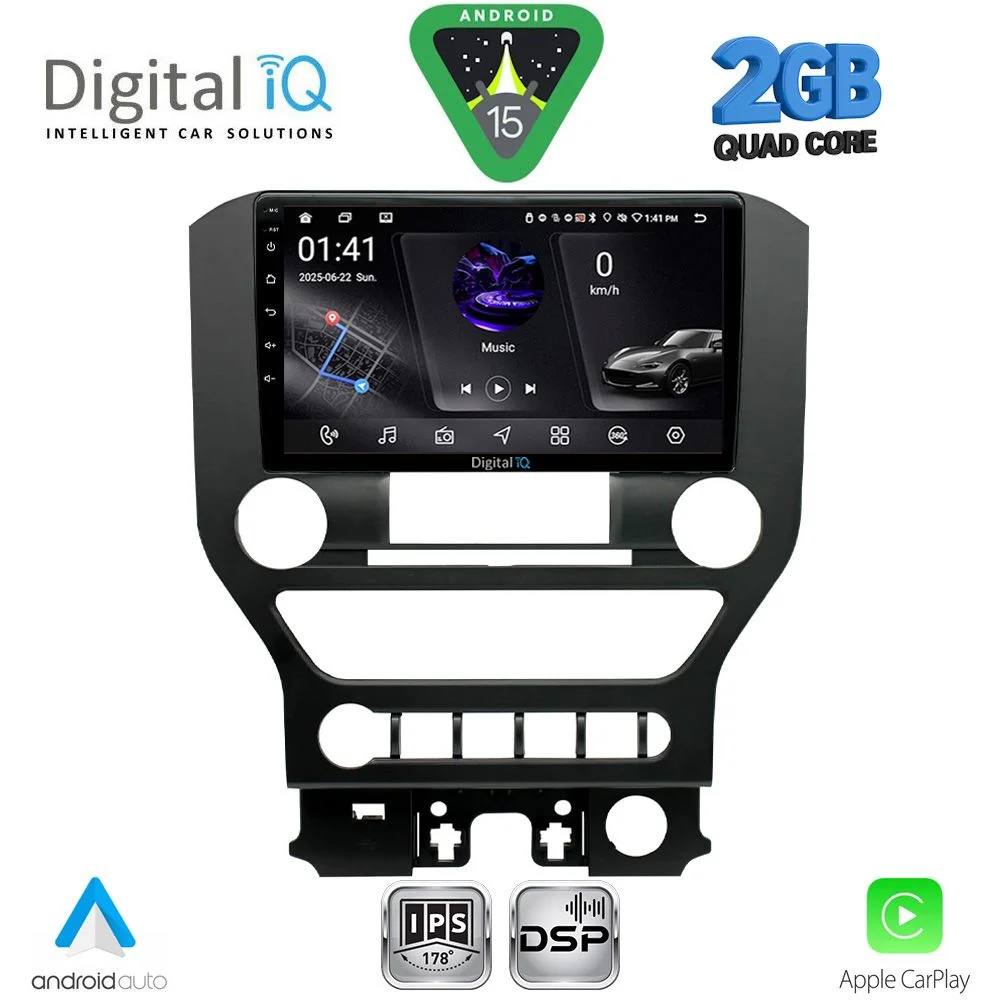 Φωτογραφία προϊόντος: DIGITAL IQ RSF 4166_CPA 4BUT (9inc) MULTIMEDIA TABLET for FORD MUSTANG mod. 2015-2020