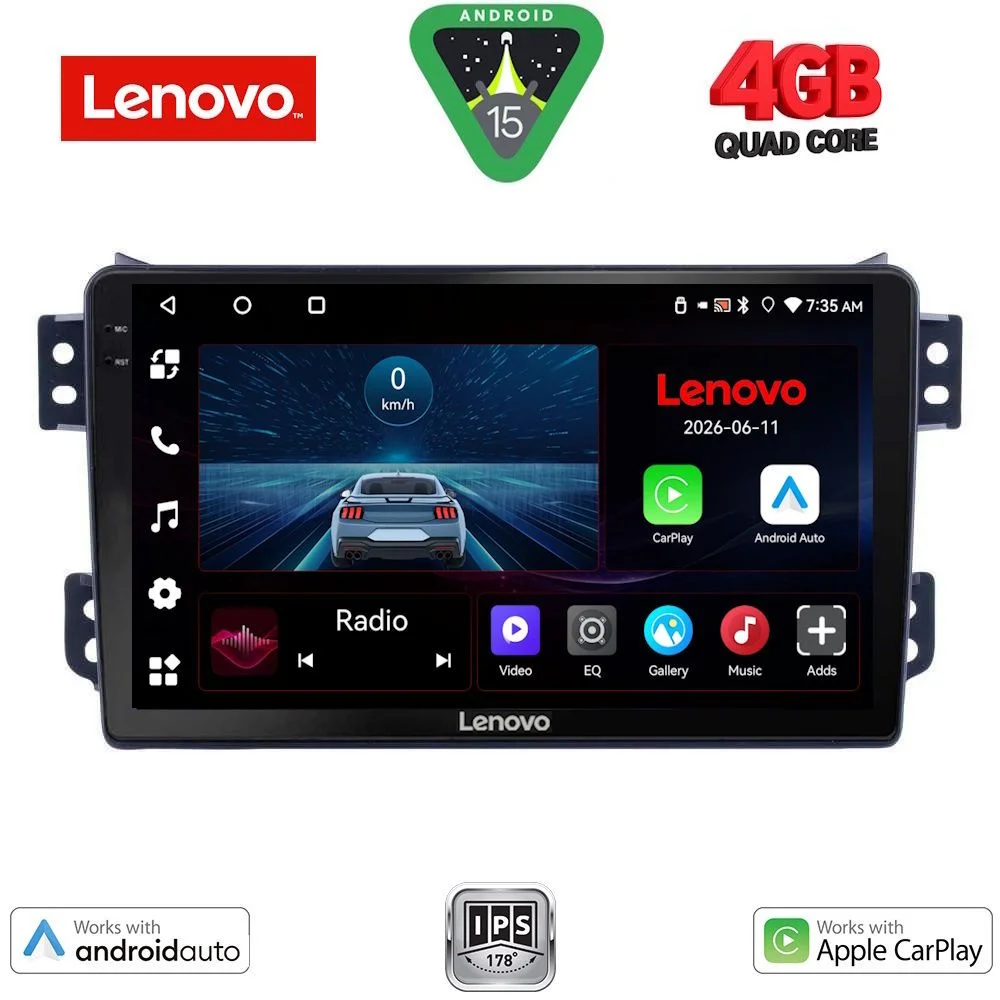 Φωτογραφία προϊόντος: LENOVO LVE 8682_CPAA (9inc) MULTIMEDIA TABLET for OPEL AGILA - SUZUKI SPLASH mod. 2008-2018