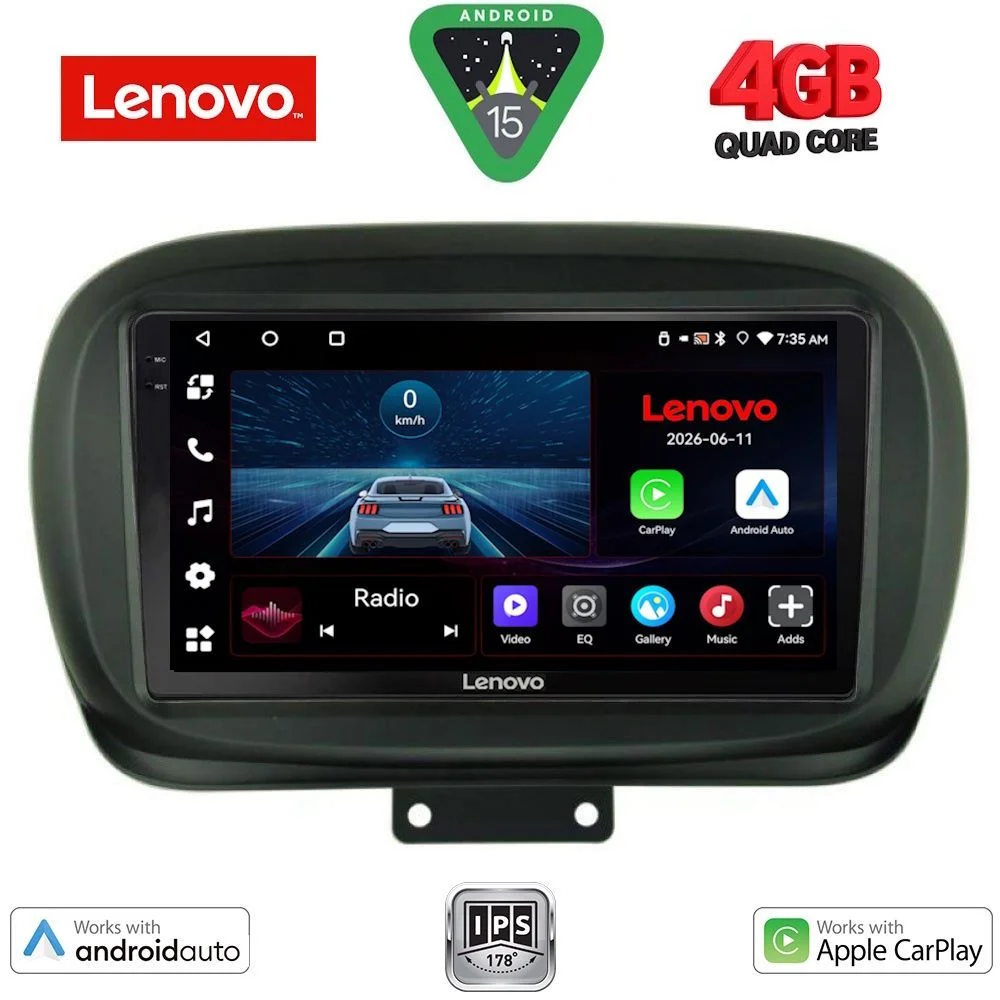 Φωτογραφία προϊόντος: LENOVO LVE 8134_CPAA (9inc) MULTIMEDIA TABLET for FIAT 500X mod. 2014-2024