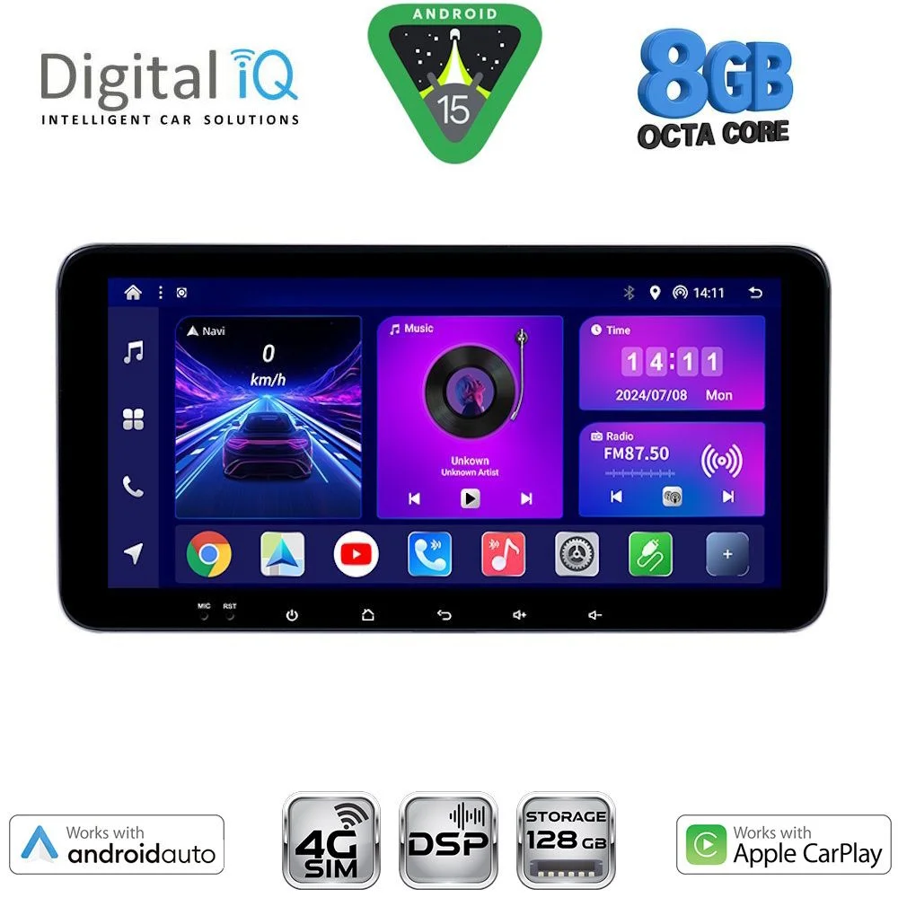 Φωτογραφία προϊόντος: DIGITAL IQ BXF 7911_CPAA (10.33" SLIM) MULTIMEDIA TABLET with 4G SIM