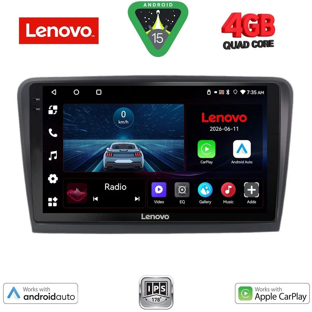 Φωτογραφία προϊόντος: LENOVO LVE 8601_CPAA (9inc) MULTIMEDIA TABLET for SKODA RAPID mod. 2012-2023