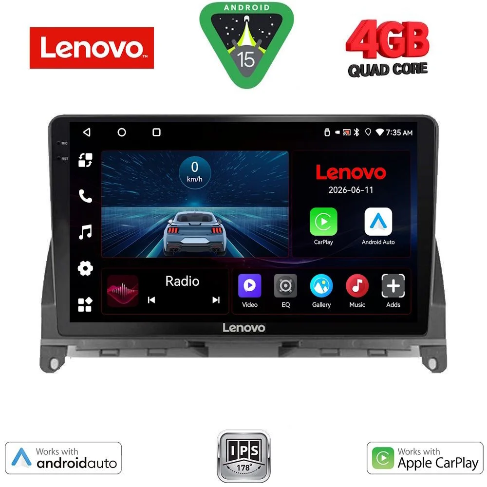 Φωτογραφία προϊόντος: LENOVO LVE 8405_CPAA (9inc) MULTIMEDIA TABLET for MERCEDES C (W204) mod. 2007-2011