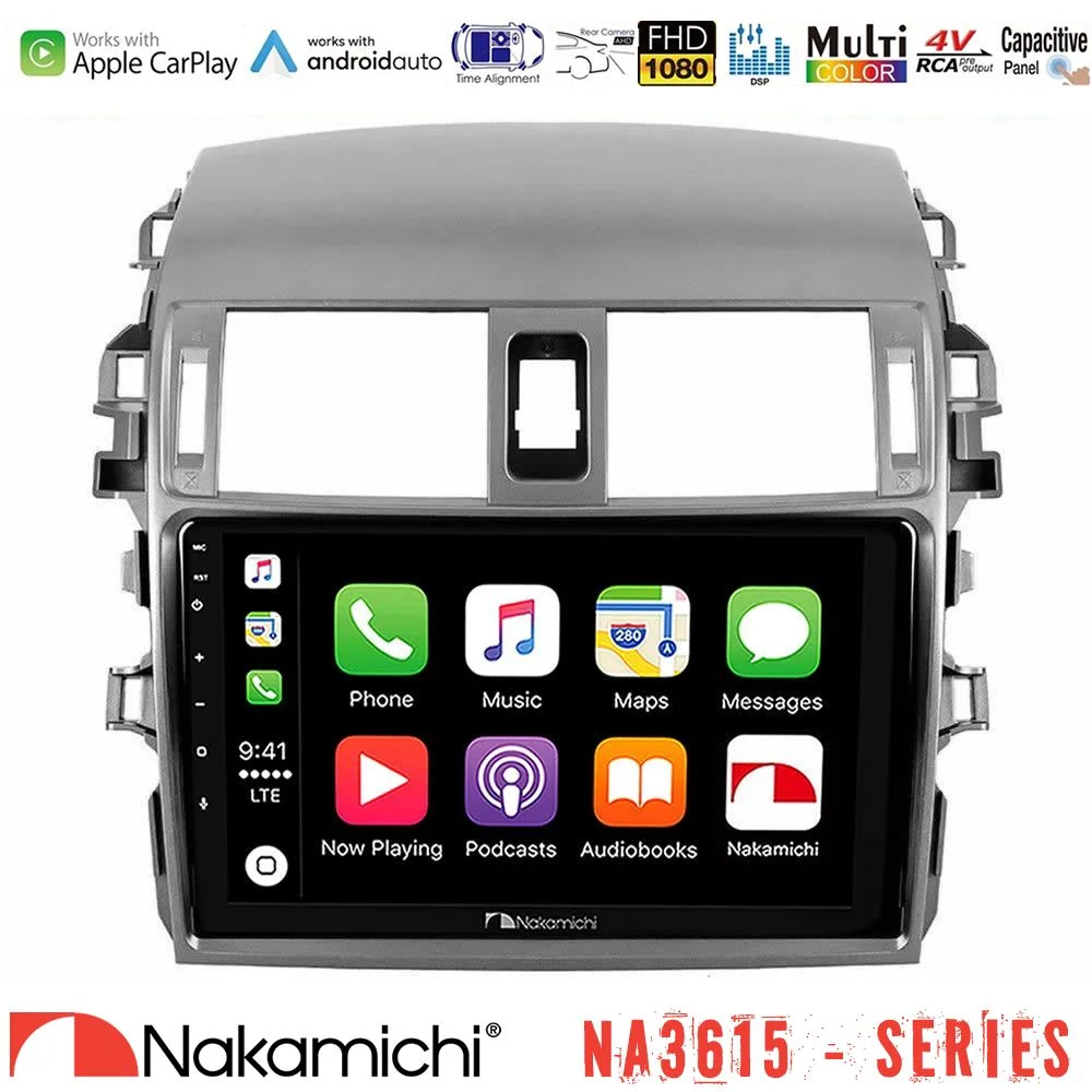 Φωτογραφία προϊόντος: Nakamichi NA3615 Series Με Wireless Carplay & Android Auto Toyota Corolla 2008-2010 Media Station Tablet 9
