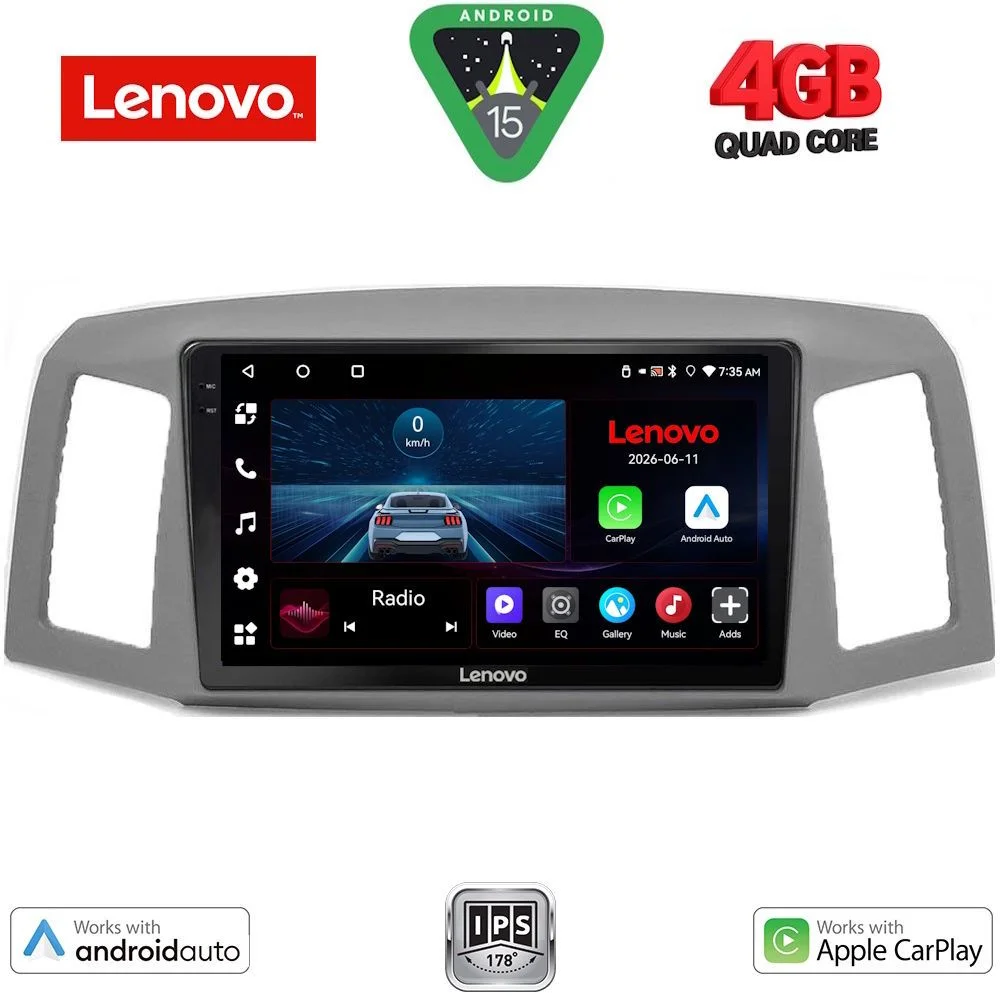 Φωτογραφία προϊόντος: LENOVO LVE 8281_CPAA (10inc) MULTIMEDIA TABLET for JEEP GRAND CHEROKEE mod. 2005-2007