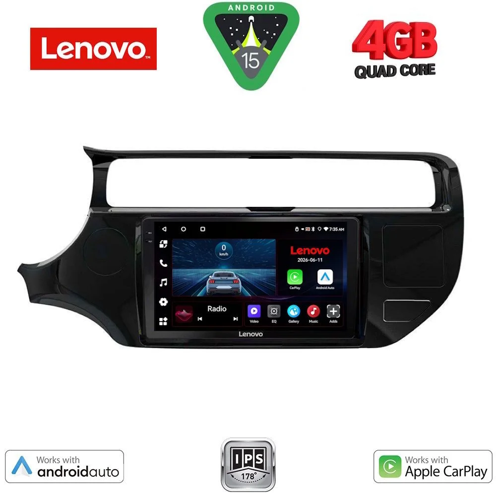 Φωτογραφία προϊόντος: LENOVO LVE 8315_CPAA (9inc) MULTIMEDIA TABLET for KIA RIO mod. 2015-2018
