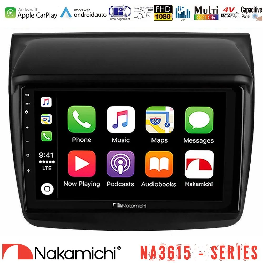 Φωτογραφία προϊόντος: Nakamichi NA3615 Series Με Wireless Carplay & Android Auto Mitsubishi L200 Media Station Tablet 9