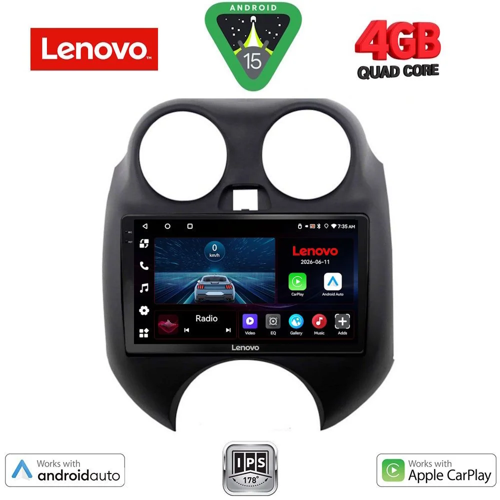Φωτογραφία προϊόντος: LENOVO LVE 8459_CPAA (9inc) MULTIMEDIA TABLET for NISSAN MICRA mod. 2010-2014