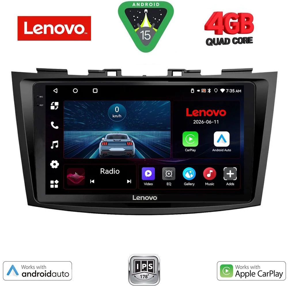 Φωτογραφία προϊόντος: LENOVO LVE 8685_CPAA (9inc) MULTIMEDIA TABLET for SUZUKI SWIFT mod. 2011-2016