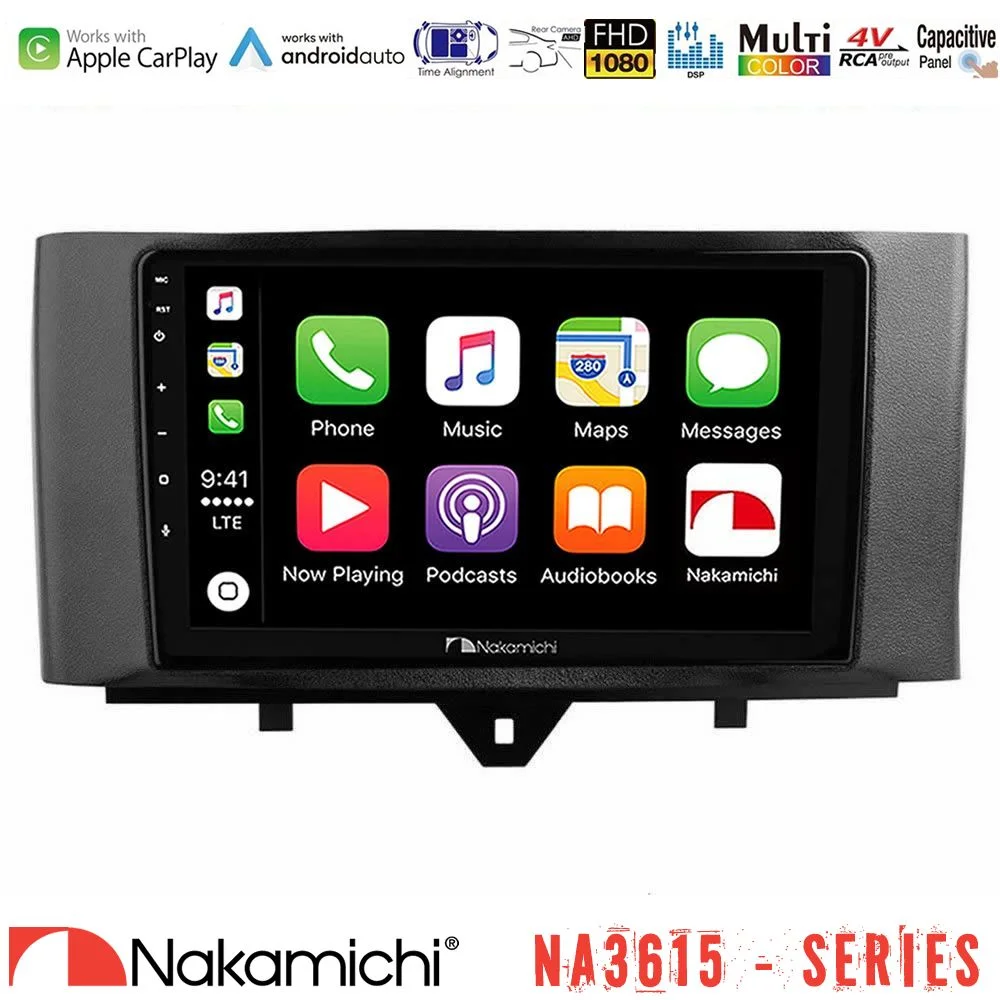 Φωτογραφία προϊόντος: Nakamichi NA3615 Series Με Wireless Carplay & Android Auto Smart 451 Facelift Media Station Tablet 9